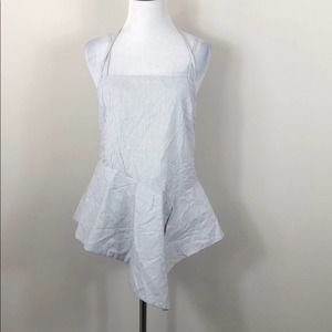 Elliatt Striped Top Asymmetrical Hem